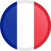 Bandera de francia circular